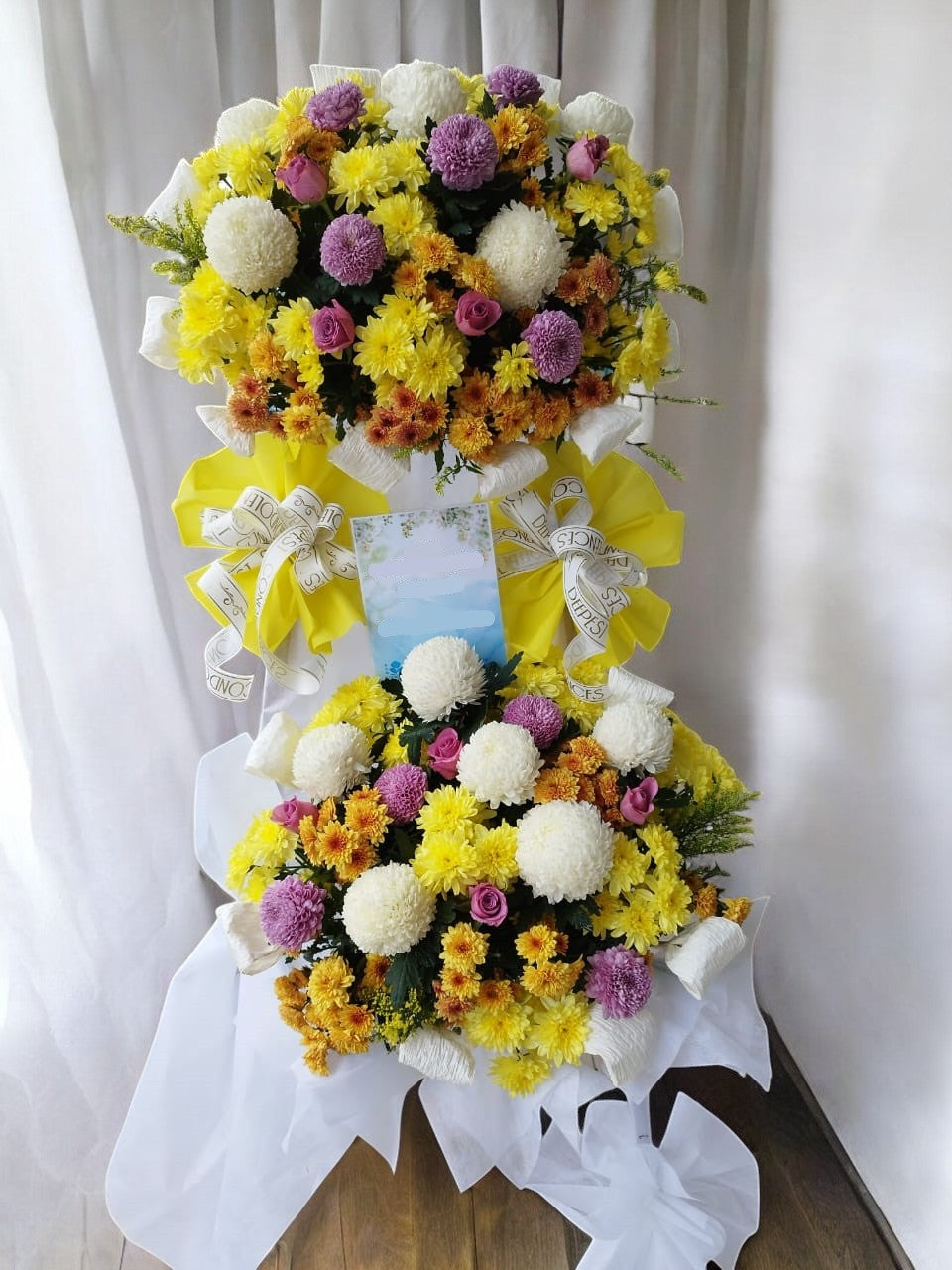 BRF-DC161 CONDOLENCE FLOWER STAND - DOUBLE TIER