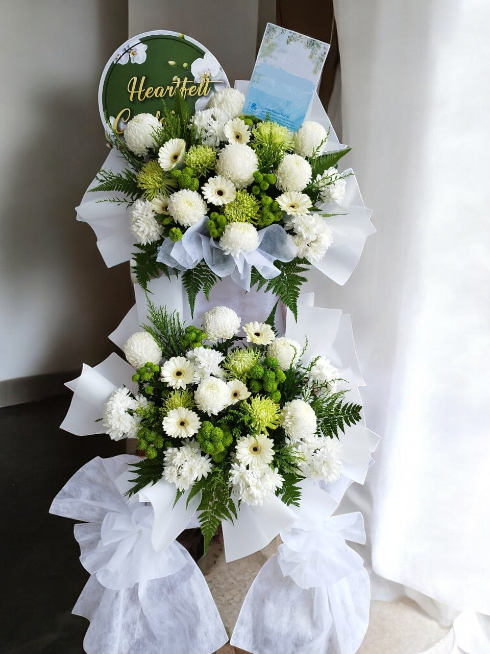 BRF-DC162 CONDOLENCE FLOWER STAND - DOUBLE TIER