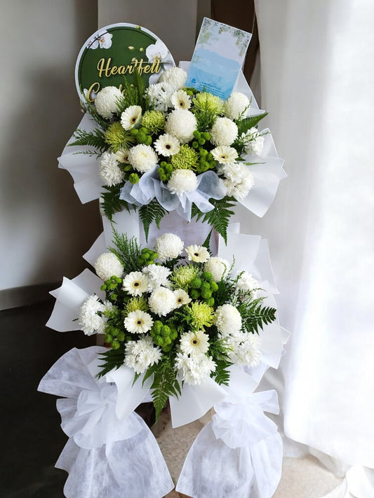 BRF-DC162 CONDOLENCE FLOWER STAND - DOUBLE TIER