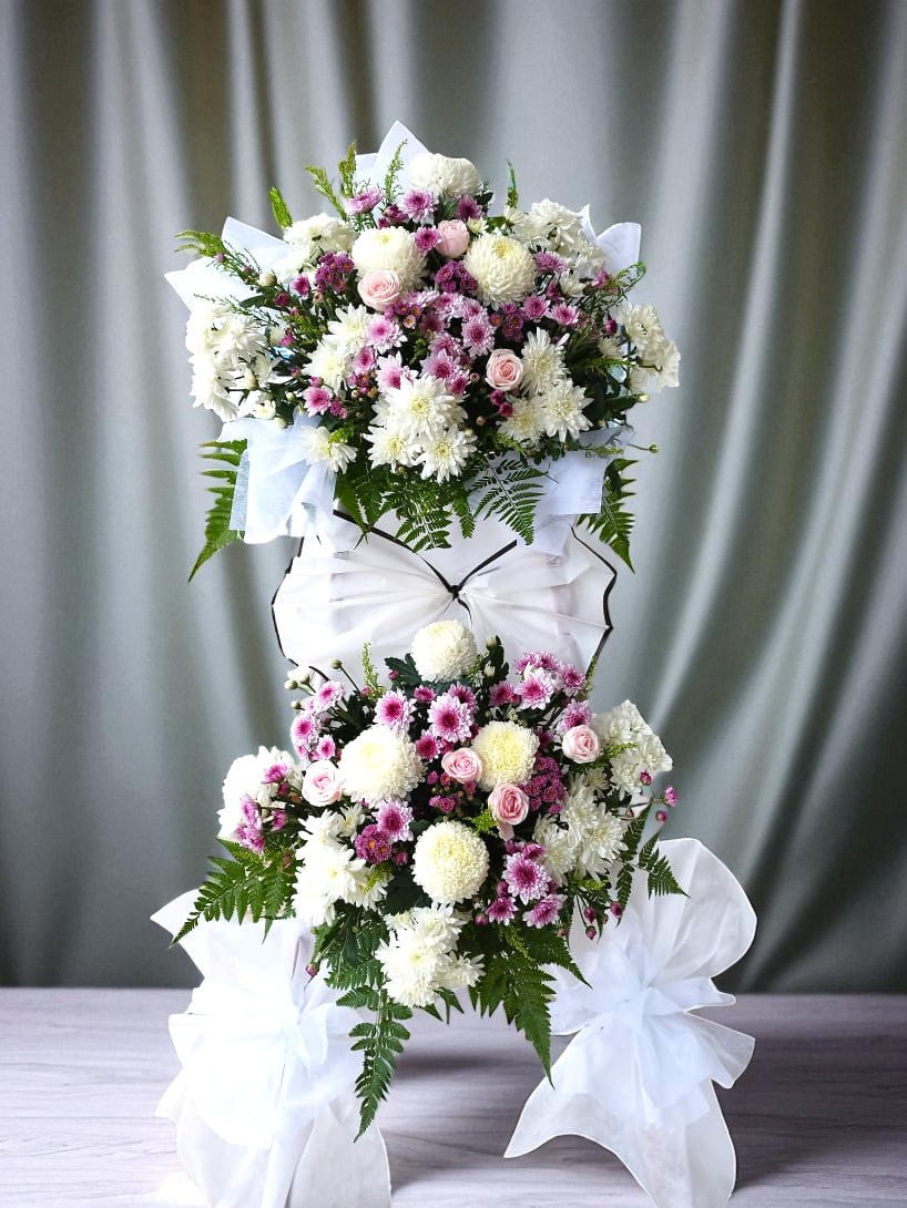 BRF-DC165 CONDOLENCE FLOWER STAND - DOUBLE TIER