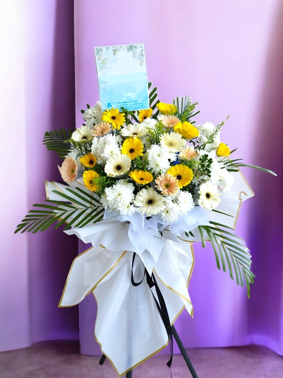 BRF-SC136 CONDOLENCE FLOWER STAND - SINGLE TIER