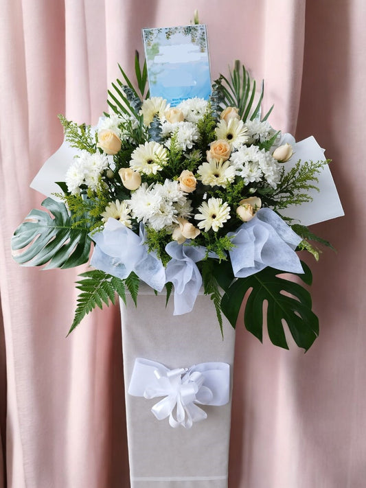 BRF-SC137 CONDOLENCE FLOWER STAND - SINGLE TIER