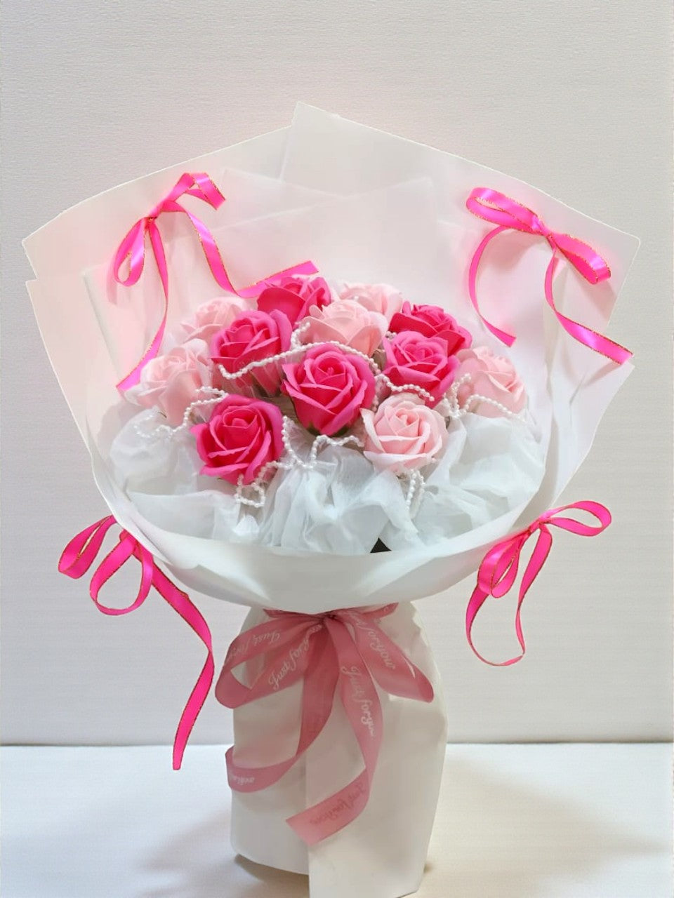 BRF-V26AS105 VALENTINE ARTIFICIAL SOAP FLOWER BOUQUET