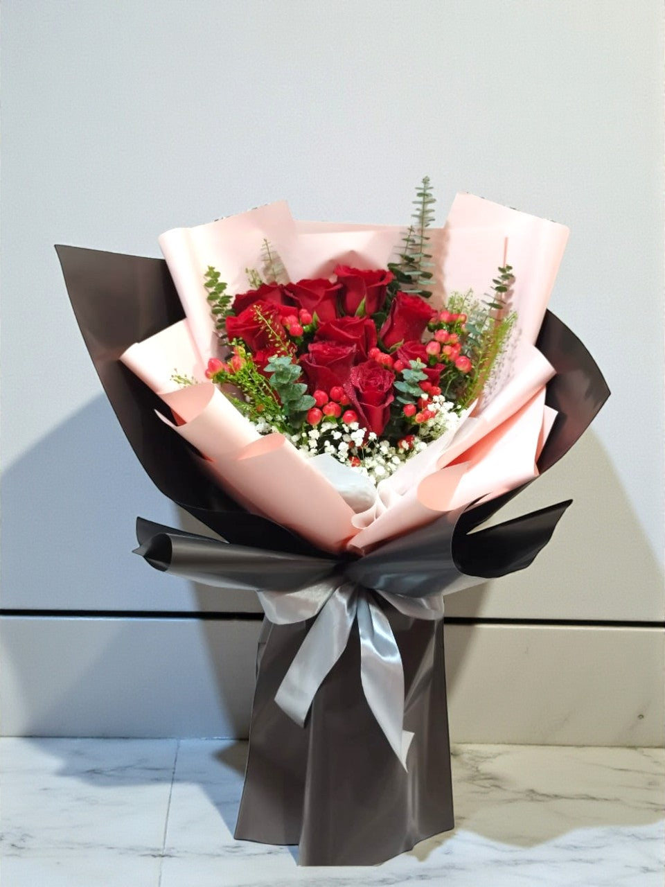 BRF-V26RB110 VALENTINE ROSE BOUQUET