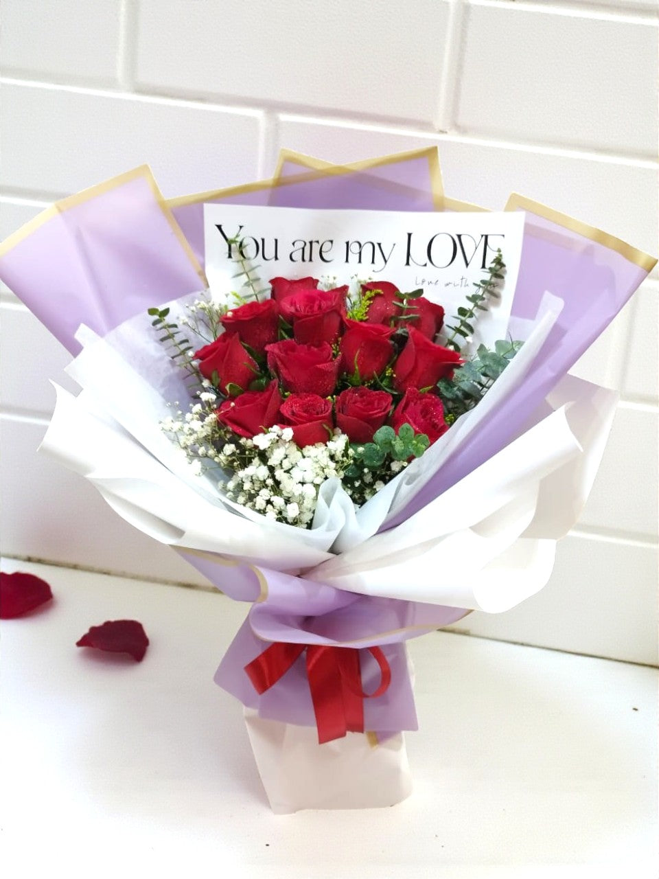 BRF-V26RB123 VALENTINE ROSE BOUQUET