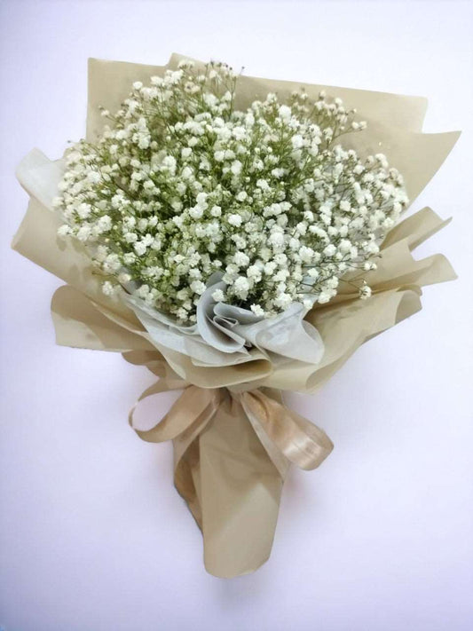 BRF-VRB125 VALENTINE BABY BREATH BOUQUET