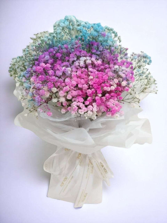 BRF-VRB128 VALENTINE BABY BREATH BOUQUET