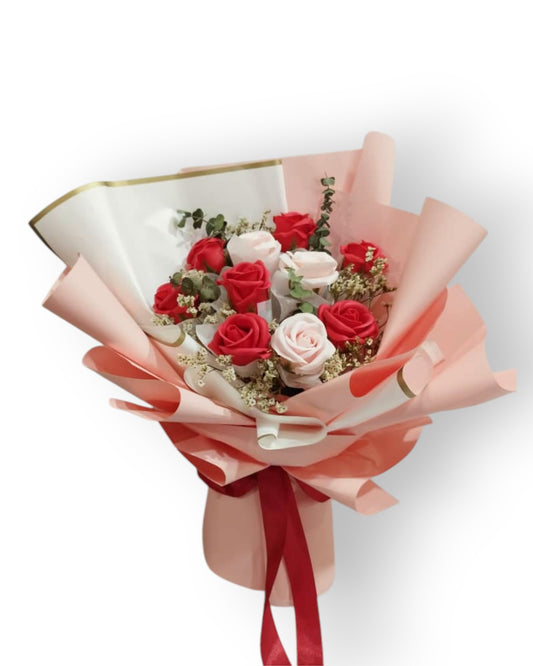BRF-VSB116 VALENTINE SOAP FLOWER BOUQUET