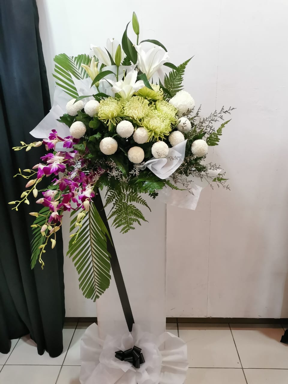 BRF-SC134 CONDOLENCE FLOWER STAND - SINGLE TIER