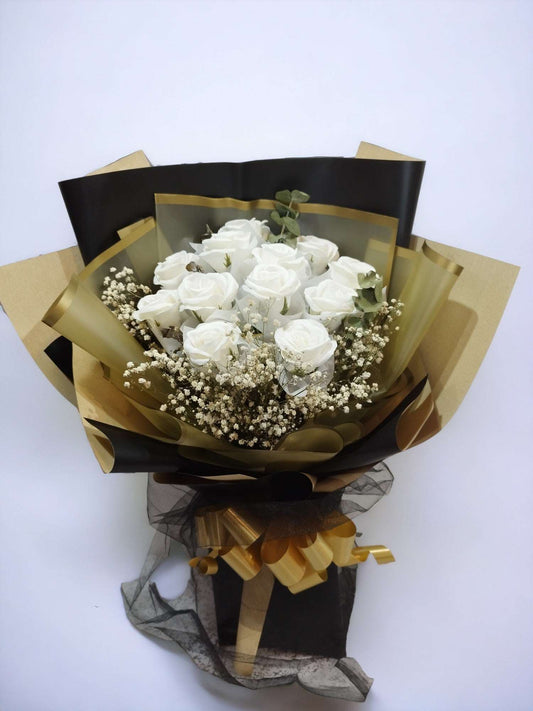 BRF-AS102 ARTIFICIAL & SOAP FLOWER BOUQUET