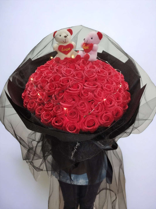 BRF-AS103 ARTIFICIAL & SOAP FLOWER BOUQUET