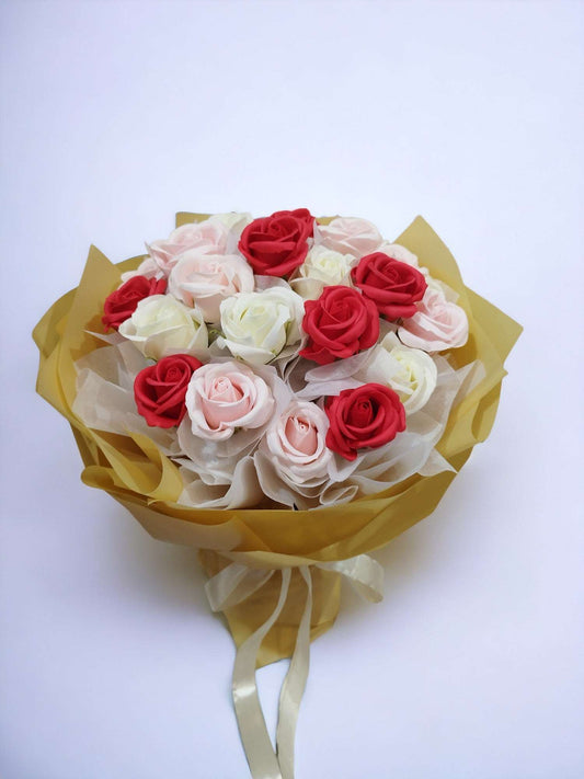 BRF-AS104 ARTIFICIAL & SOAP FLOWER BOUQUET