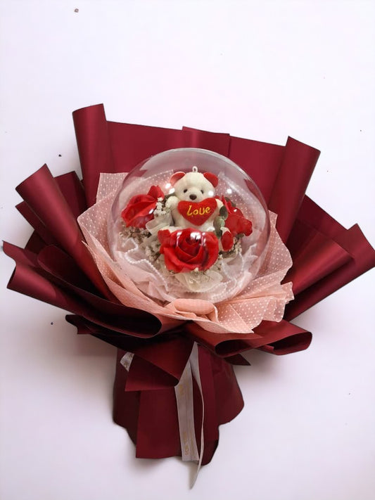 BRF-AS107 ARTIFICIAL & SOAP FLOWER BOUQUET