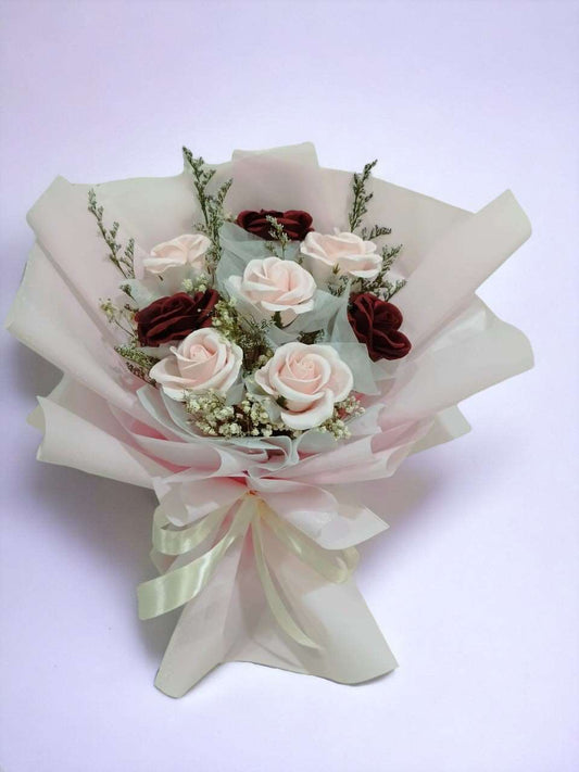 BRF-AS114 ARTIFICIAL & SOAP FLOWER BOUQUET