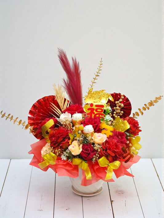BRF-CNY107 CHINESE NEW YEAR 2026 FLORAL ARRANGEMENT