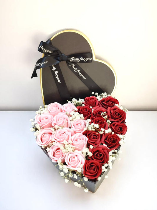 BRF-GS103 ARTIFICIAL SOAP ROSE FLOWER BOX