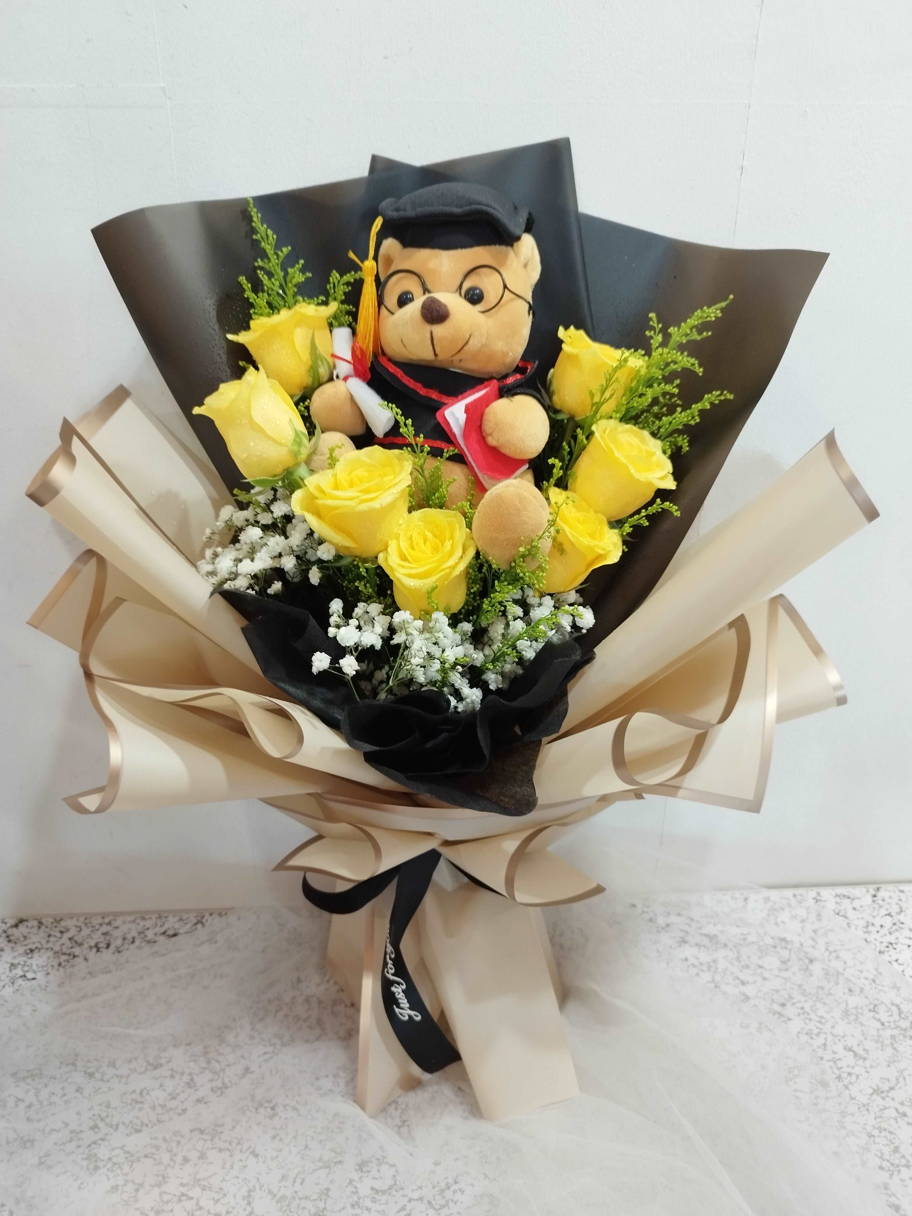 Graduation Roses Individually Wrapped Graduation – Blue Roses Florist