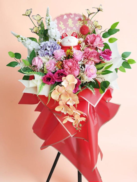 BRF-OA146 GRAND OPENING FLOWER STAND - ARTIFICIAL FLOWERS