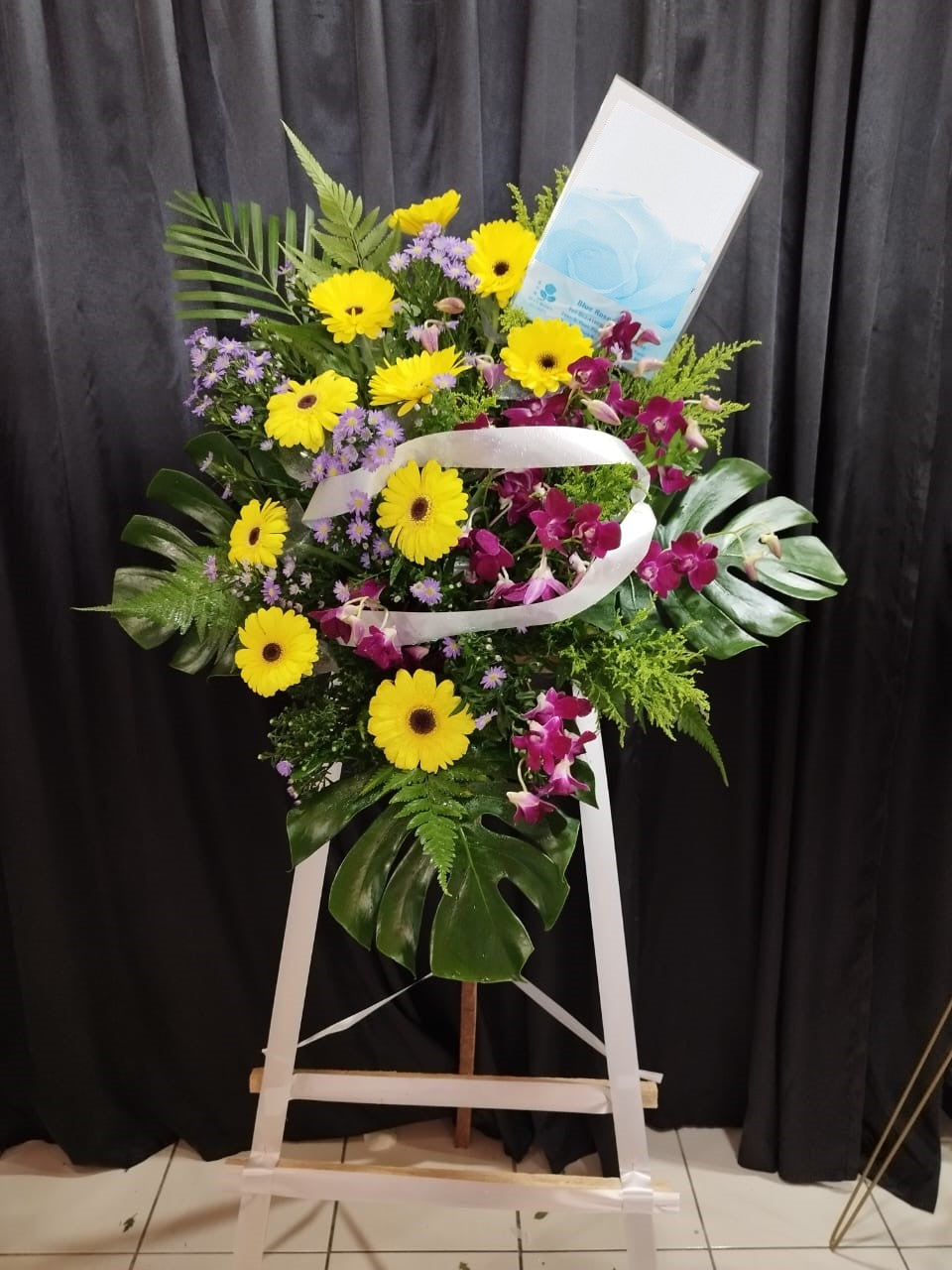 BRF-SC119 CONDOLENCE FLOWER STAND - SINGLE TIER