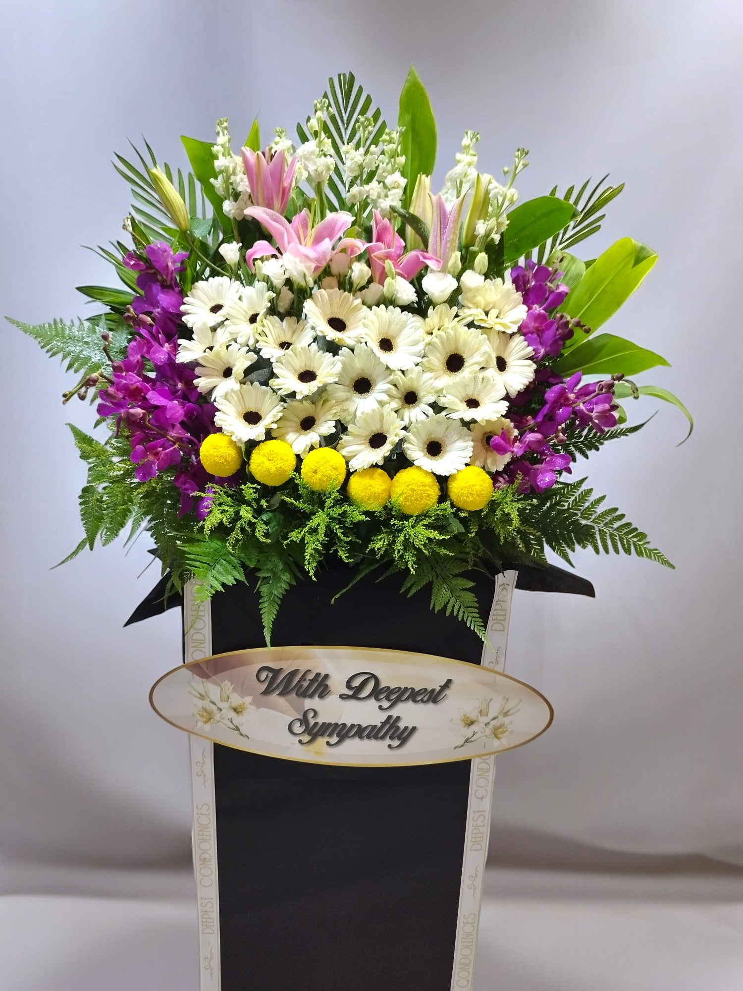 BRF-SC129 CONDOLENCE FLOWER STAND - SINGLE TIER