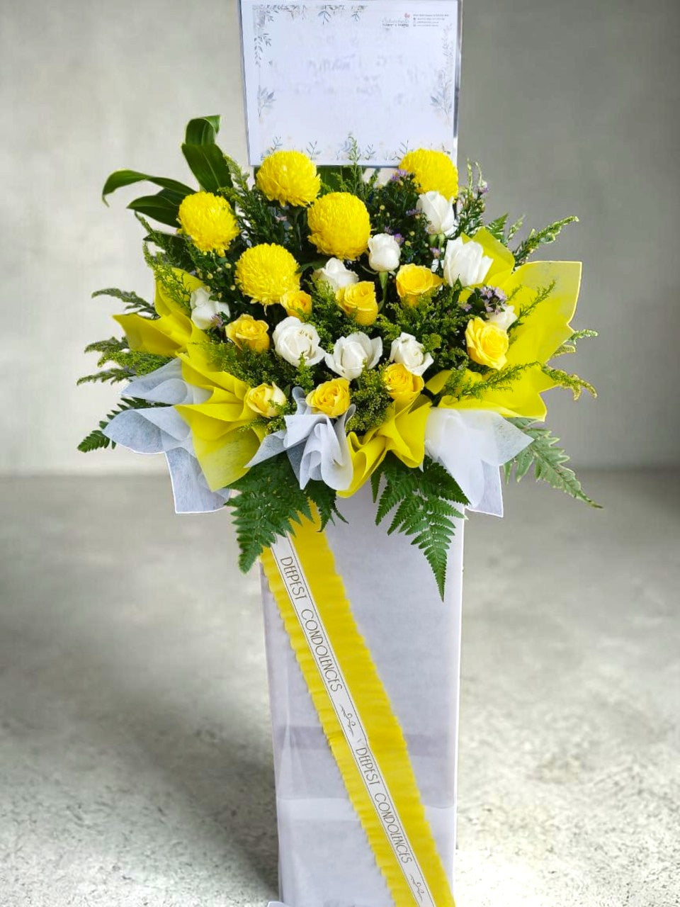 BRF-SC147 CONDOLENCE FLOWER STAND - SINGLE TIER