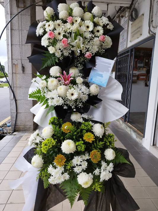 BRF-TC116 CONDOLENCE FLOWER STAND - THREE TIER