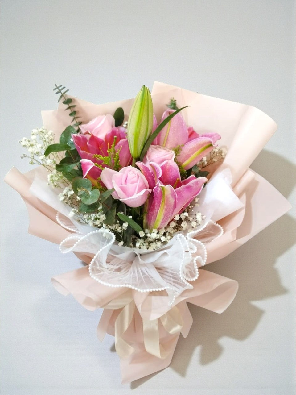 BRF-V26LB102 VALENTINE LILY BOUQUET