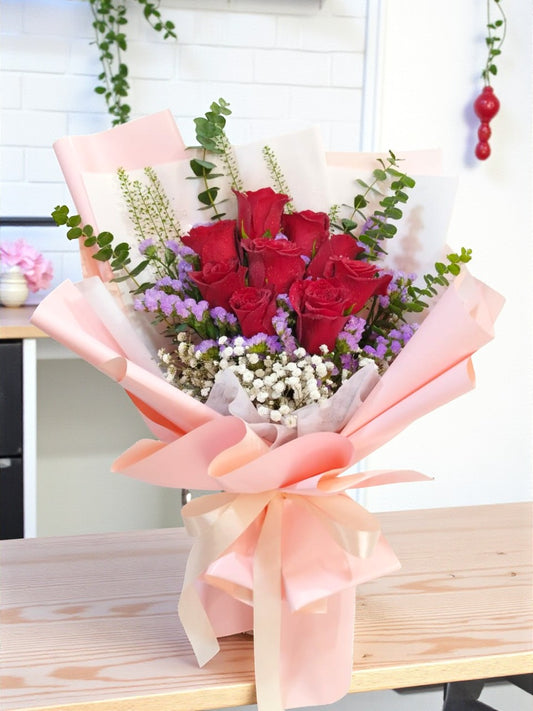 BRF-V26RB101 VALENTINE ROSE BOUQUET