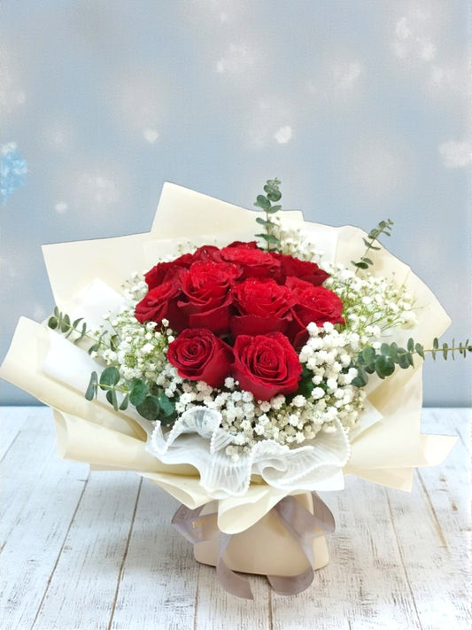 BRF-V26RB107 VALENTINE ROSE BOUQUET