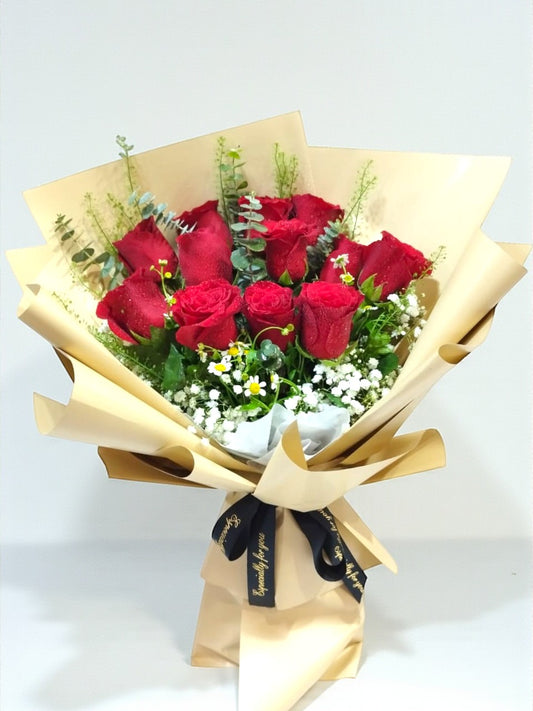 BRF-V26RB111 VALENTINE ROSE BOUQUET
