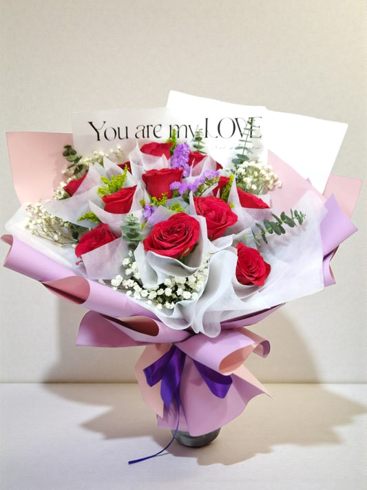 BRF-V26RB114 VALENTINE ROSE BOUQUET