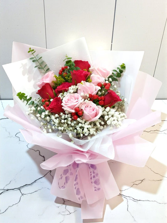 BRF-V26RB117 VALENTINE ROSE BOUQUET