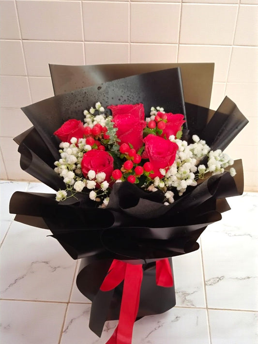 BRF-V26RB139 VALENTINE ROSE BOUQUET
